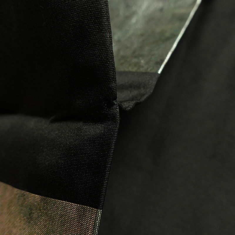 名古屋帯 青銅箔 太鼓柄 良品 正絹 人物・動物柄 名古屋仕立て なごや帯 リサイクル帯 帯 引箔 黒_画像20