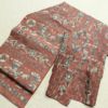 名古屋帯 全通柄 正絹 花柄 名古屋仕立て なごや帯 リサイクル帯 帯 モダン ピンク_画像17
