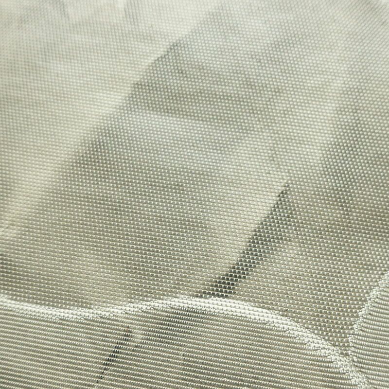 名古屋帯 六通柄 正絹 古典柄 名古屋仕立て なごや帯 リサイクル帯 帯 グレー_画像3