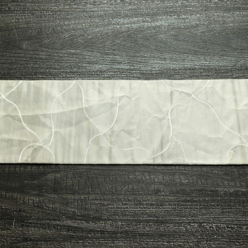 名古屋帯 六通柄 正絹 古典柄 名古屋仕立て なごや帯 リサイクル帯 帯 グレー_画像11