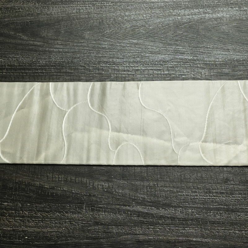 名古屋帯 六通柄 正絹 古典柄 名古屋仕立て なごや帯 リサイクル帯 帯 グレー_画像12