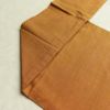 名古屋帯 全通柄 良品 正絹 無地 名古屋仕立て なごや帯 リサイクル帯 帯 シンプル 茶_画像17