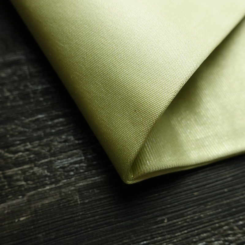 名古屋帯 太鼓柄 正絹 花柄 名古屋仕立て なごや帯 リサイクル帯 帯 箔 緑・うぐいす色_画像10