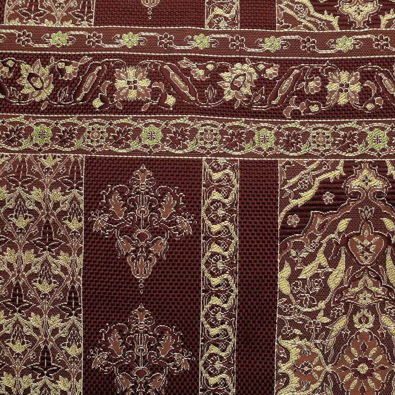 名古屋帯 六通柄 正絹 幾何学柄・抽象柄 松葉仕立て なごや帯 リサイクル帯 帯 茶_画像2