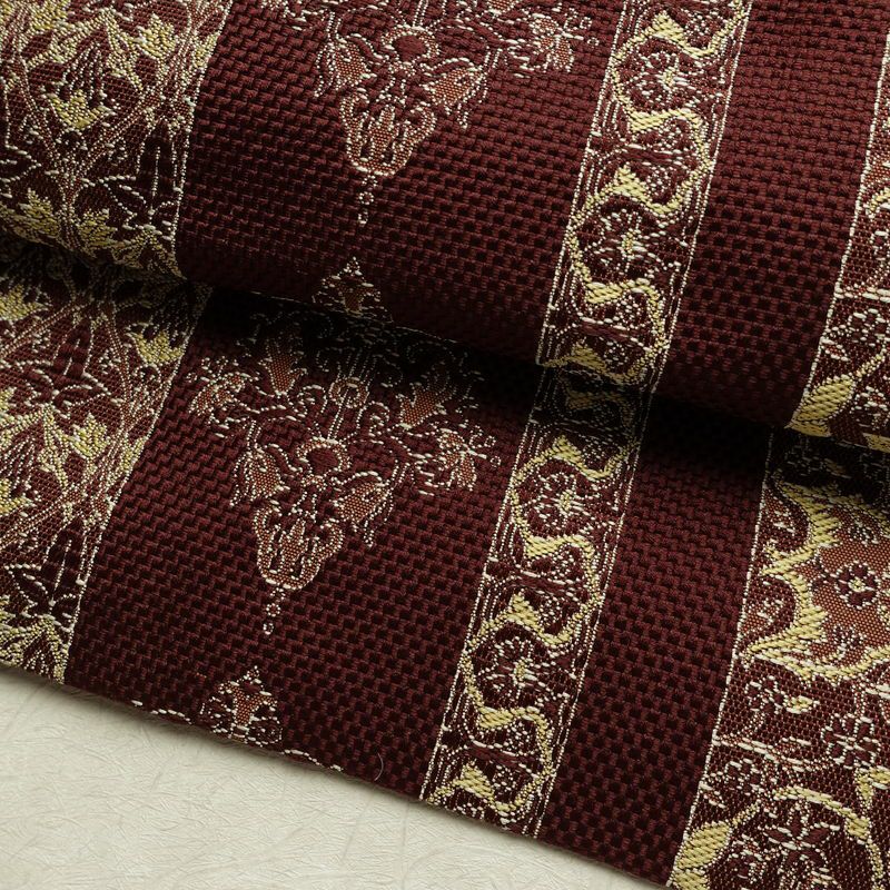 名古屋帯 六通柄 正絹 幾何学柄・抽象柄 松葉仕立て なごや帯 リサイクル帯 帯 茶_画像7