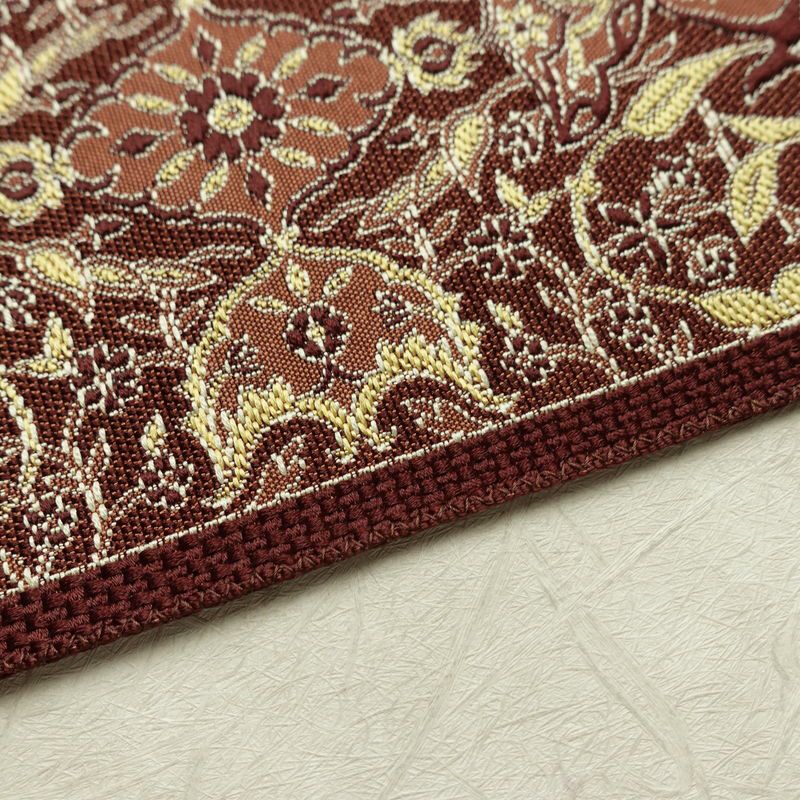 名古屋帯 六通柄 正絹 幾何学柄・抽象柄 松葉仕立て なごや帯 リサイクル帯 帯 茶_画像11