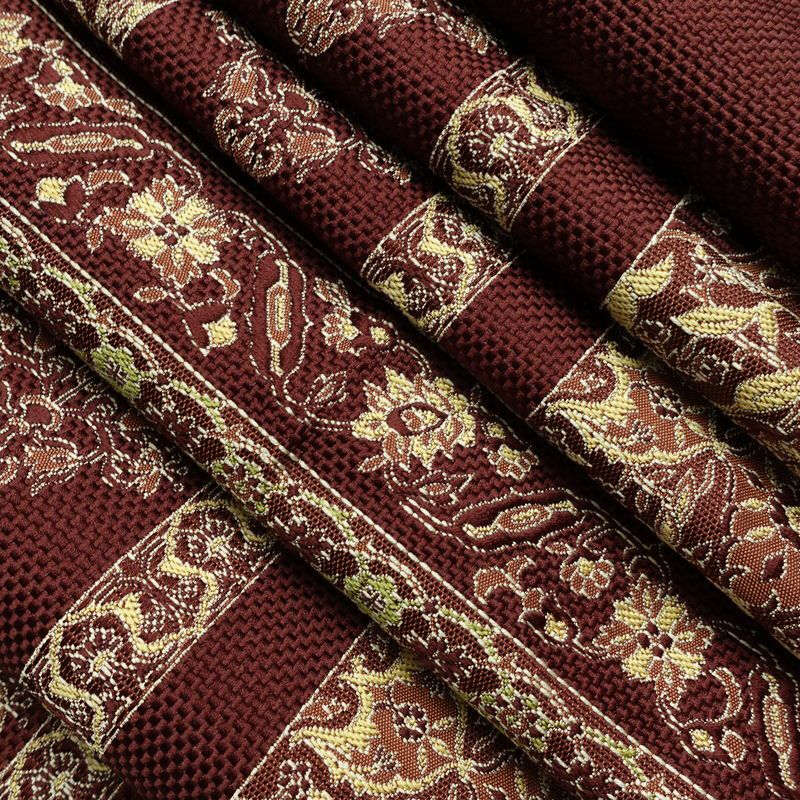 名古屋帯 六通柄 正絹 幾何学柄・抽象柄 松葉仕立て なごや帯 リサイクル帯 帯 茶_画像21