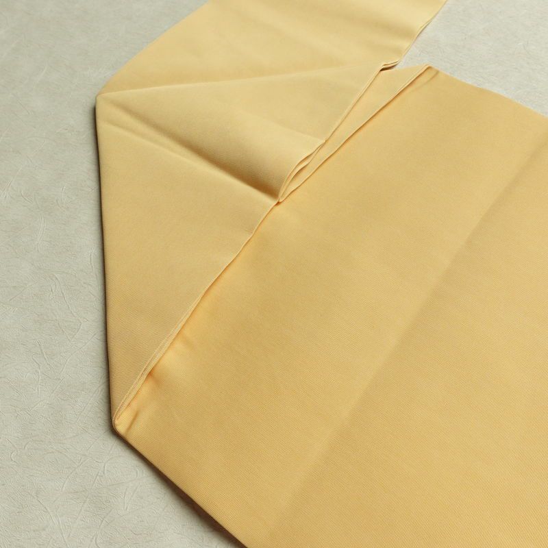 名古屋帯 太鼓柄 正絹 木の葉・植物柄 名古屋仕立て なごや帯 リサイクル帯 帯 金糸 紅葉 黄・黄土色_画像20