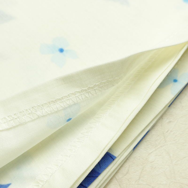 新品 浴衣 女性用 綿 平織 古典柄 花柄 あじさい ゆかた 未使用品 白 上品 シック モダン 紫陽花