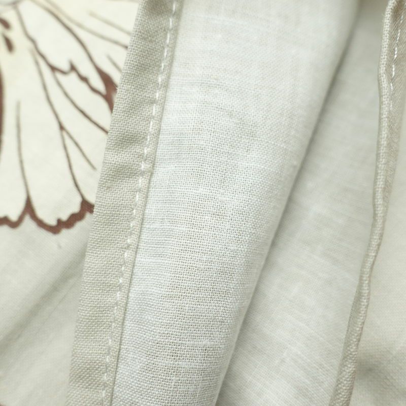 新品 浴衣 帯 2点セット 女性用 綿 平織 古典柄 浴衣 半幅帯 未使用品 未使用品 花柄 グレー