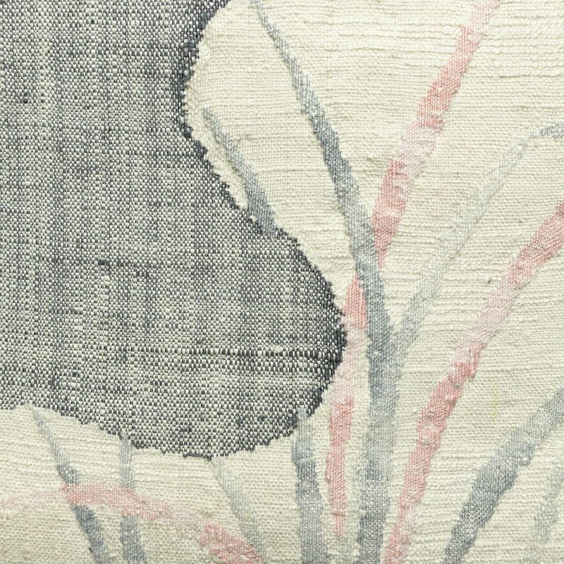 名古屋帯 渡文 西陣織 手織 太鼓柄 証紙あり 正絹 木の葉・植物柄 名古屋仕立て なごや帯 リサイクル帯 帯 白_画像2