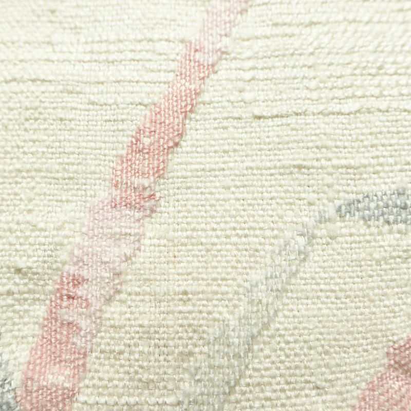 名古屋帯 渡文 西陣織 手織 太鼓柄 証紙あり 正絹 木の葉・植物柄 名古屋仕立て なごや帯 リサイクル帯 帯 白_画像4