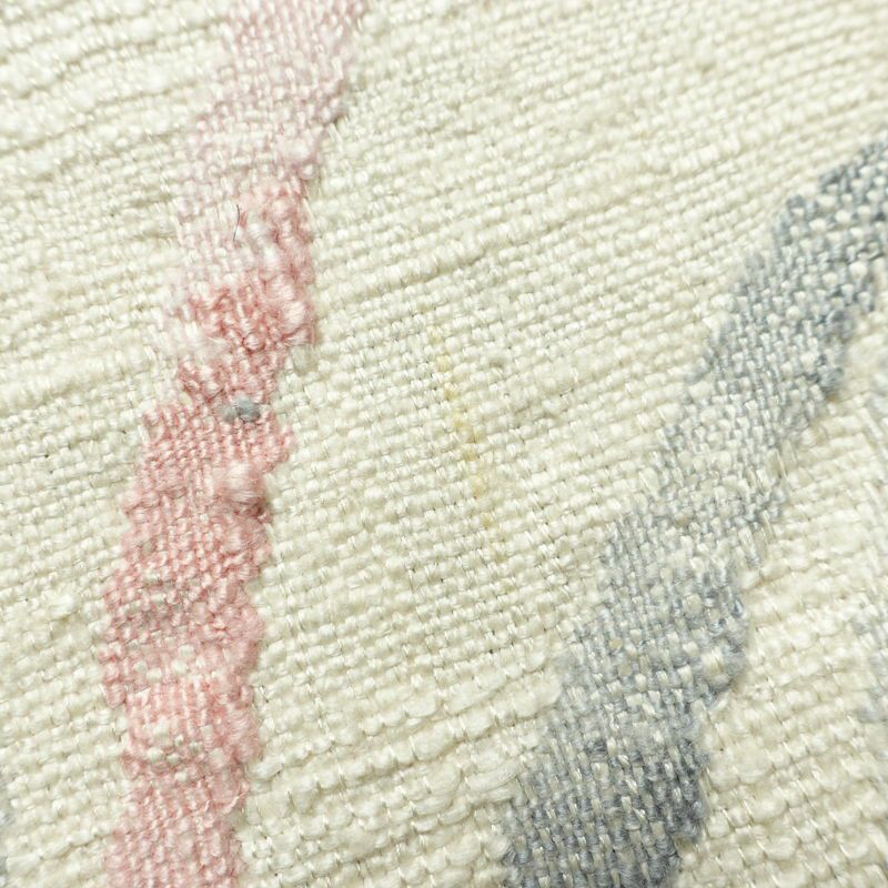 名古屋帯 渡文 西陣織 手織 太鼓柄 証紙あり 正絹 木の葉・植物柄 名古屋仕立て なごや帯 リサイクル帯 帯 白_画像5