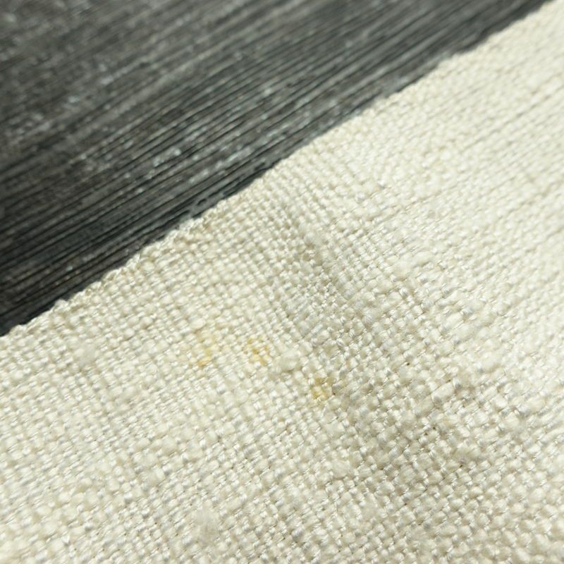 名古屋帯 渡文 西陣織 手織 太鼓柄 証紙あり 正絹 木の葉・植物柄 名古屋仕立て なごや帯 リサイクル帯 帯 白_画像11