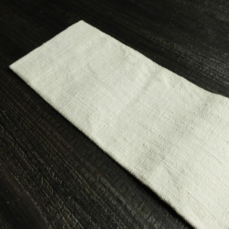 名古屋帯 渡文 西陣織 手織 太鼓柄 証紙あり 正絹 木の葉・植物柄 名古屋仕立て なごや帯 リサイクル帯 帯 白_画像17