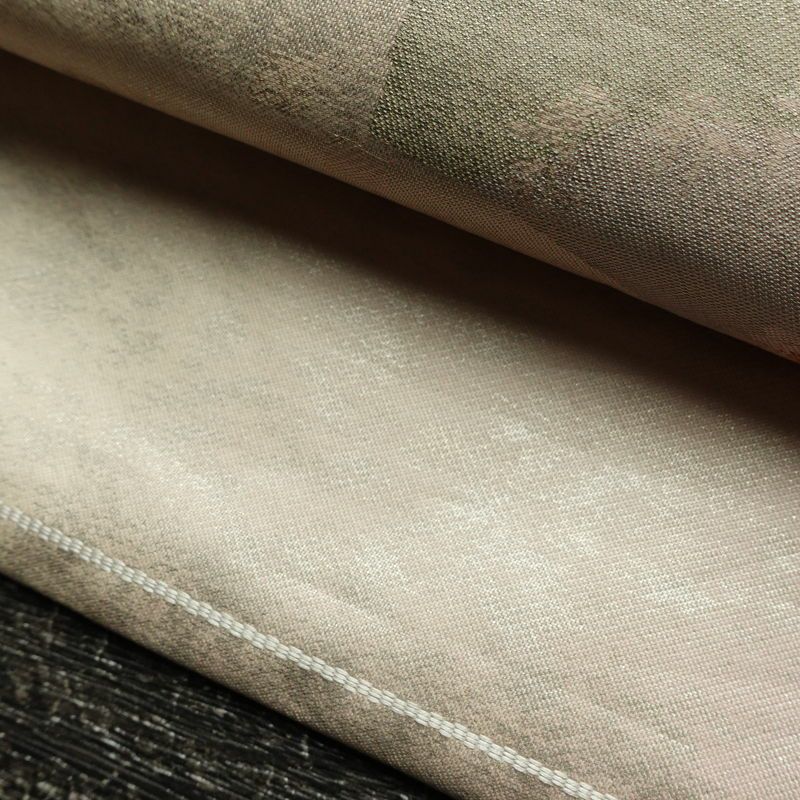 名古屋帯 太鼓柄 正絹 古典柄 名古屋仕立て なごや帯 リサイクル帯 帯 箔 扇面 紫・藤色_画像7