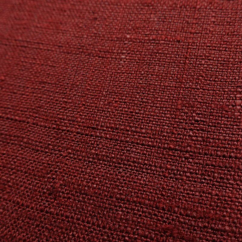 名古屋帯 全通柄 良品 正絹 無地 通し仕立て なごや帯 リサイクル帯 帯 紬地 小豆・エンジ_画像4