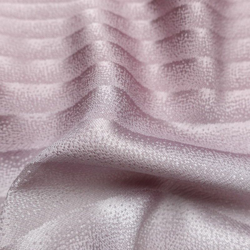 帯揚げ帯締めセット 良品 セット品 綸子 正絹 幾何学柄・抽象柄 箔 シンプル 和装小物 紫・藤色_画像13