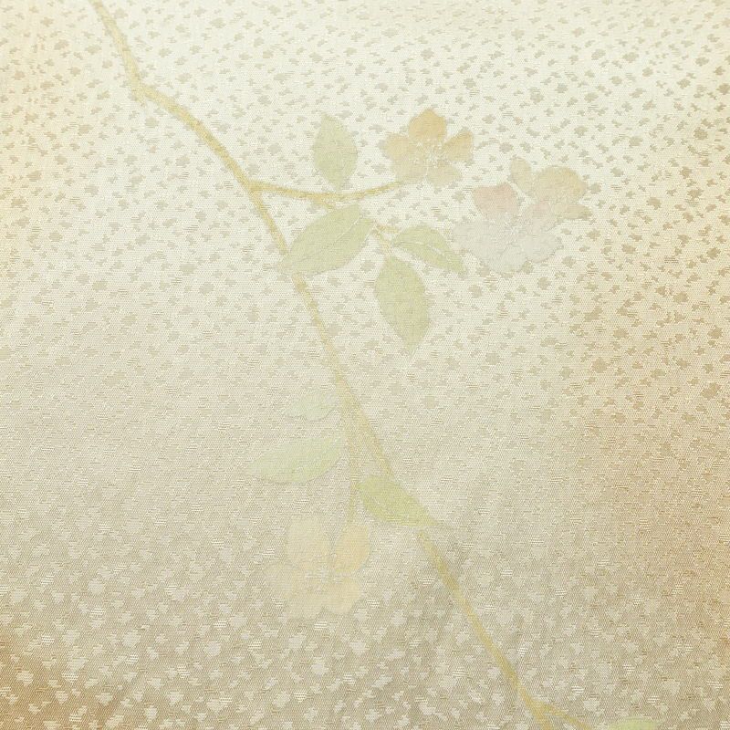 帯揚げ帯締めセット セット品 平組 正絹 花柄 シンプル 和装小物 橙_画像7