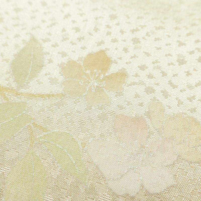 帯揚げ帯締めセット セット品 平組 正絹 花柄 シンプル 和装小物 橙_画像8