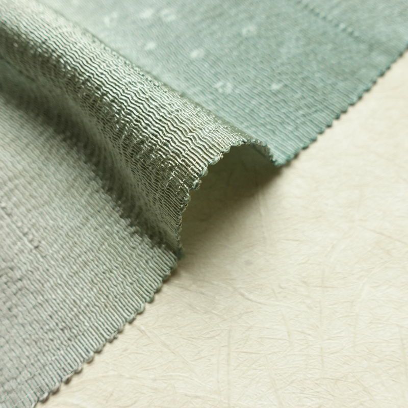 帯揚げ帯締めセット 美品 セット品 縮緬 正絹 その他の柄 シンプル 和装小物 緑・うぐいす色_画像11