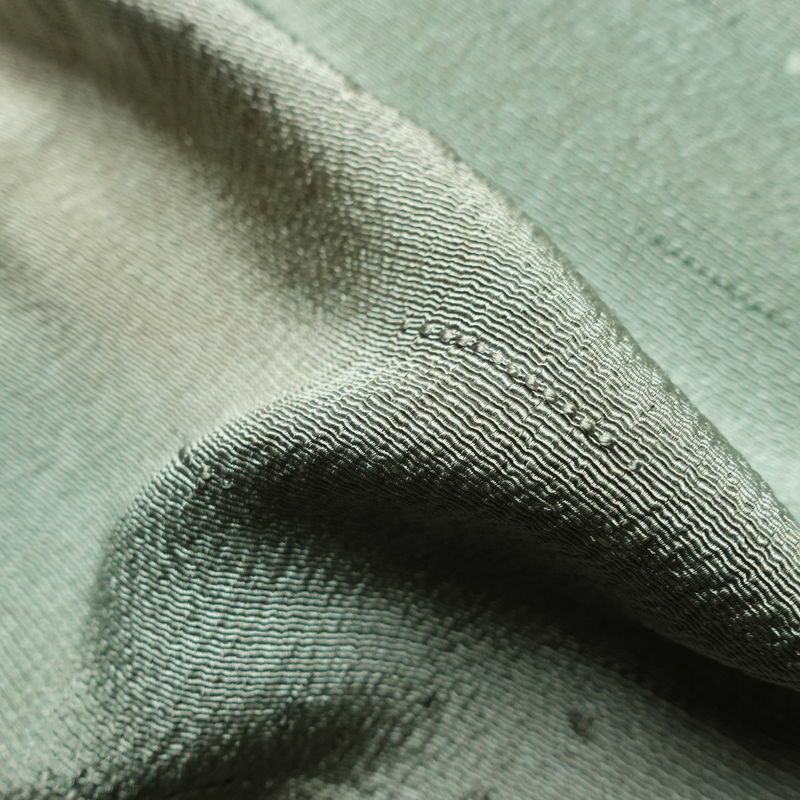 帯揚げ帯締めセット 美品 セット品 縮緬 正絹 その他の柄 シンプル 和装小物 緑・うぐいす色_画像12