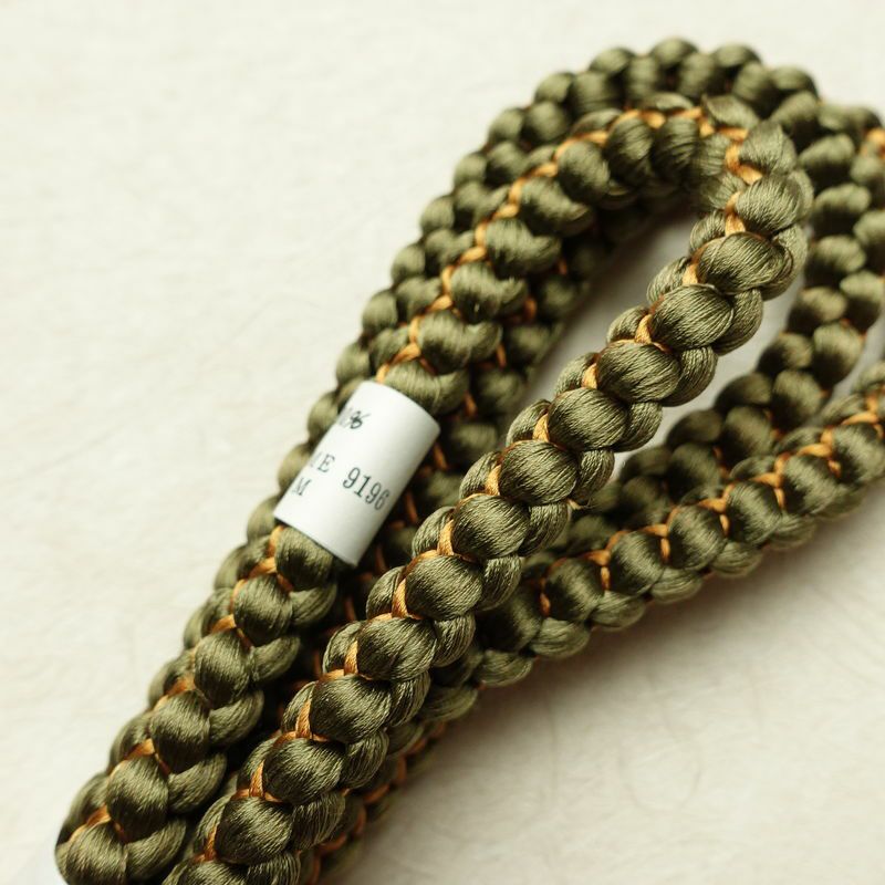 帯揚げ帯締めセット 美品 セット品 縮緬 正絹 その他の柄 シンプル 和装小物 緑・うぐいす色_画像17