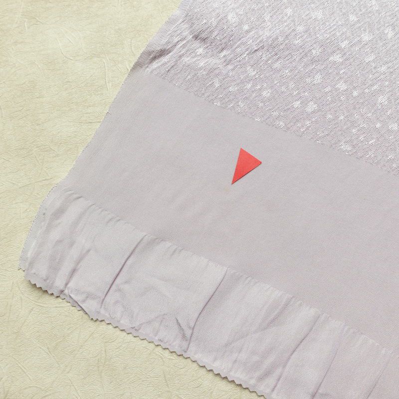 帯揚げ帯締めセット セット品 平組 正絹 花柄 シンプル 和装小物 紫・藤色_画像6