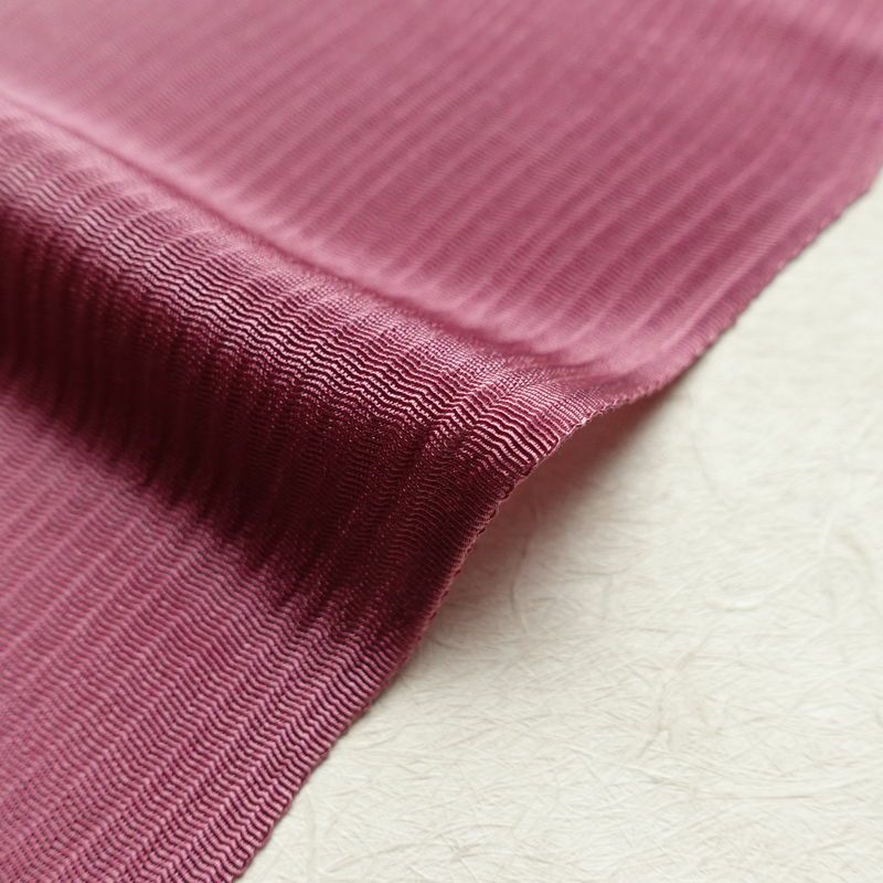 帯揚げ帯締めセット セット品 平組 正絹 縞柄・線柄 シンプル 和装小物 紫・藤色_画像13