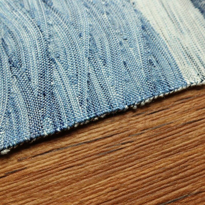 名古屋帯 太鼓柄 良品 正絹 流水・波柄 松葉仕立て なごや帯 リサイクル帯 帯 紬地 多色使い_画像12