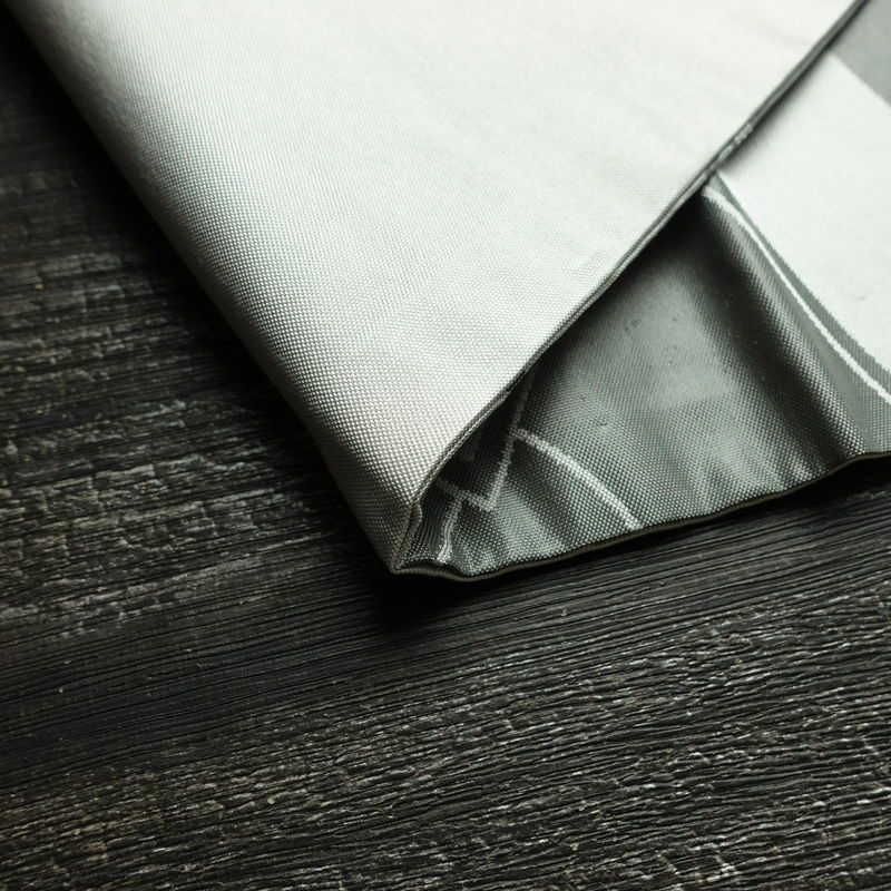 名古屋帯 六通柄 良品 正絹 古典柄 名古屋仕立て なごや帯 リサイクル帯 帯 グレー_画像10