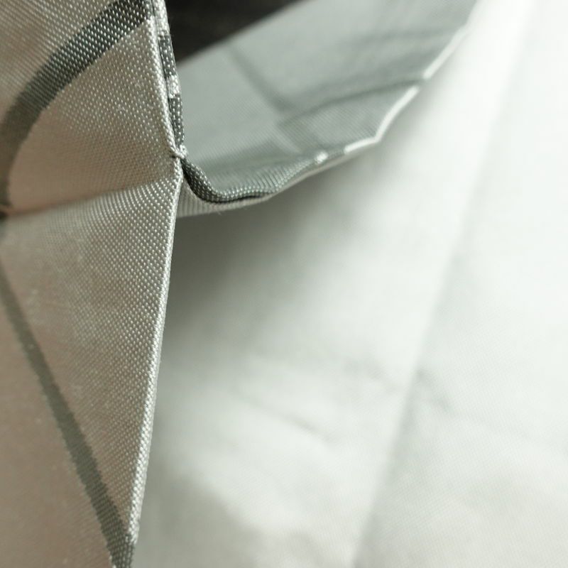 名古屋帯 六通柄 良品 正絹 古典柄 名古屋仕立て なごや帯 リサイクル帯 帯 グレー_画像20