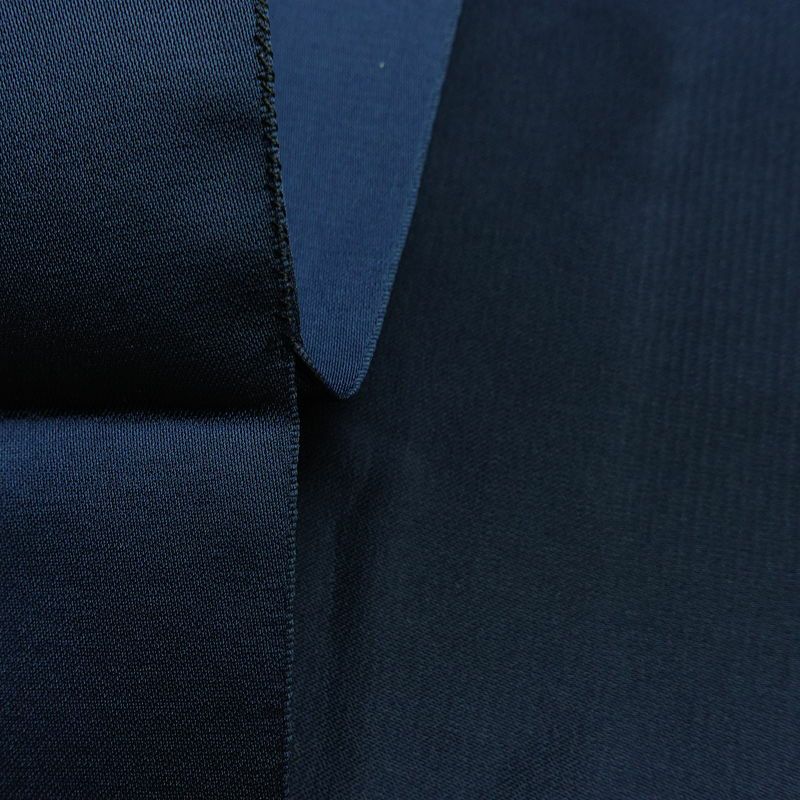 名古屋帯 太鼓柄 良品 正絹 花柄 松葉仕立て なごや帯 リサイクル帯 帯 青・紺_画像16