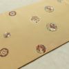 名古屋帯 太鼓柄 正絹 人物・動物柄 名古屋仕立て なごや帯 リサイクル帯 帯 刺繍 金糸 ベージュ_画像11