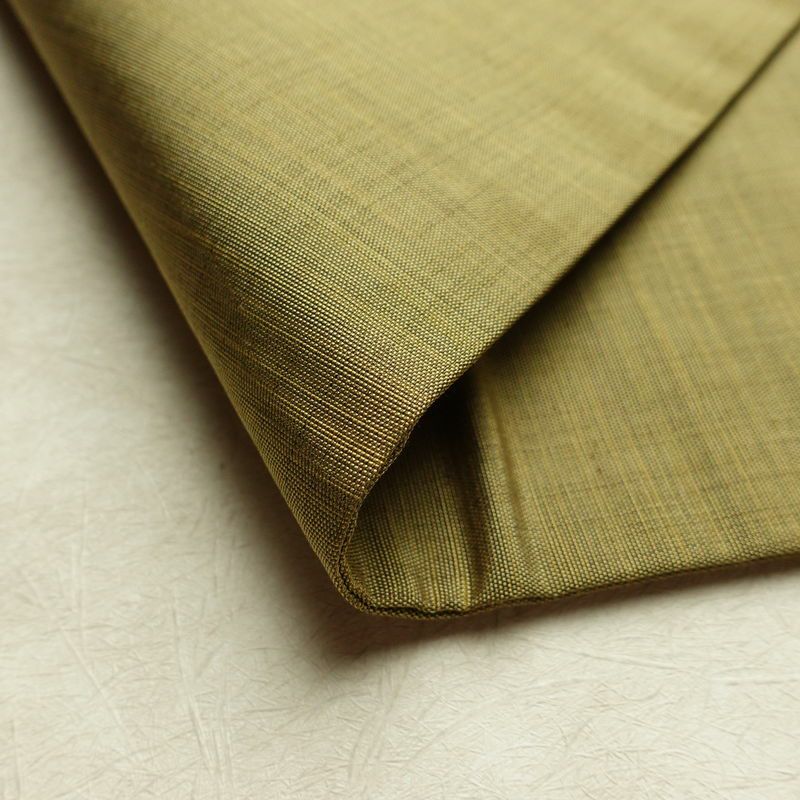 名古屋帯 太鼓柄 良品 正絹 その他の柄 名古屋仕立て なごや帯 リサイクル帯 帯 洒落 黄・黄土色_画像10