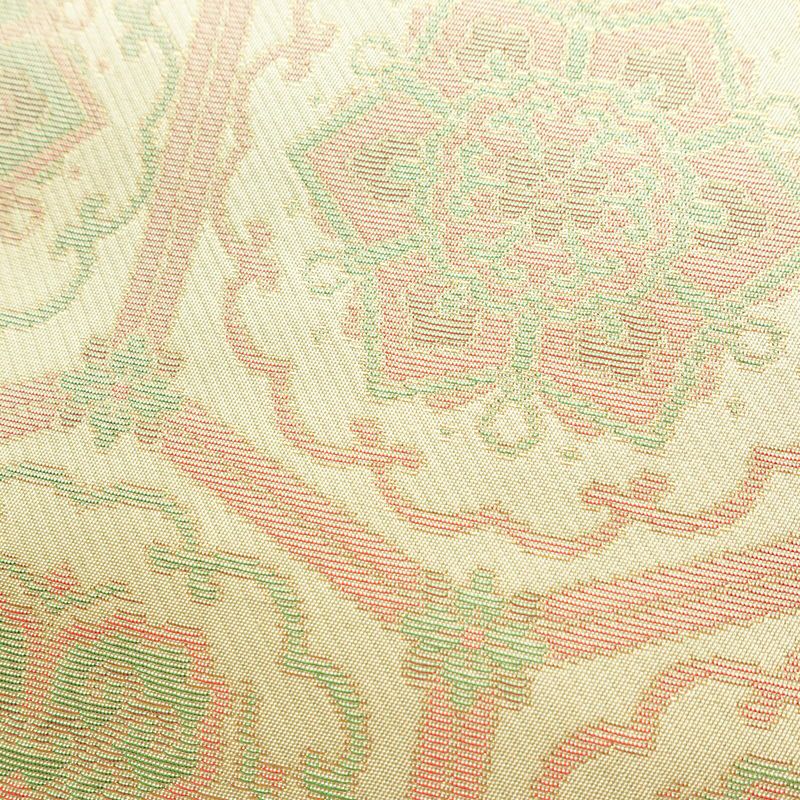 名古屋帯 六通柄 美品 正絹 亀甲柄 名古屋仕立て なごや帯 リサイクル帯 帯 未使用品 ベージュ_画像3