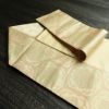 名古屋帯 六通柄 美品 正絹 亀甲柄 名古屋仕立て なごや帯 リサイクル帯 帯 未使用品 ベージュ_画像21