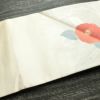 名古屋帯 六通柄 良品 正絹 花柄 名古屋仕立て なごや帯 リサイクル帯 帯 椿 箔 金糸 金・銀_画像14