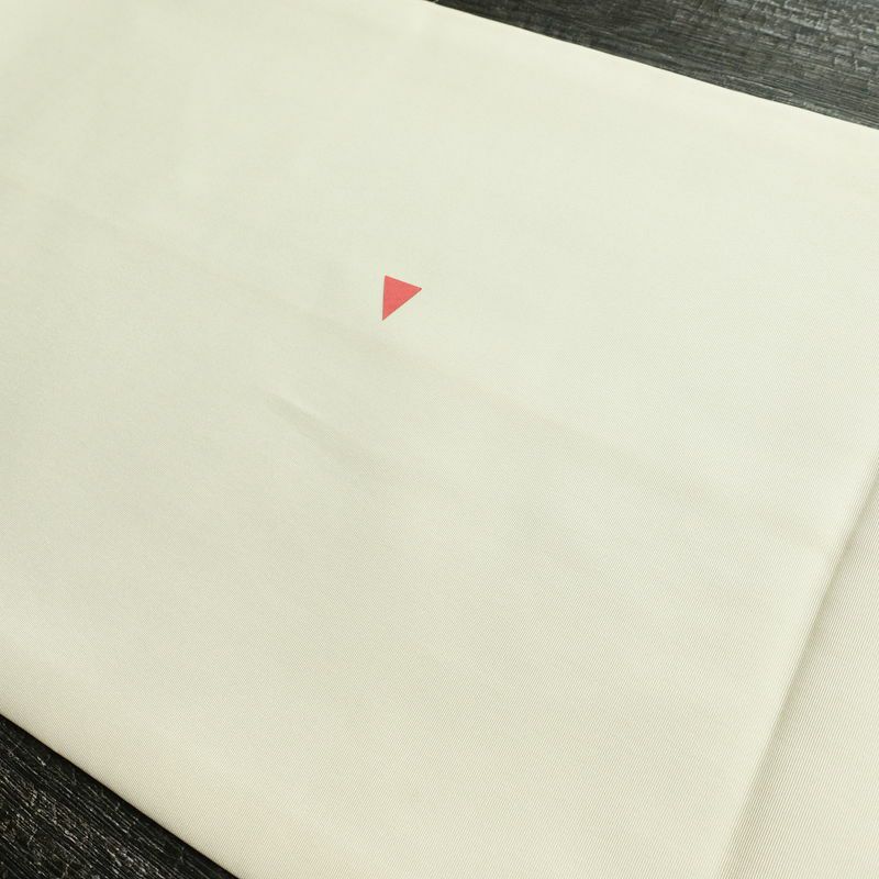 名古屋帯 太鼓柄 落款入り 正絹 花柄 通し仕立て なごや帯 リサイクル帯 帯 手描き 白_画像16