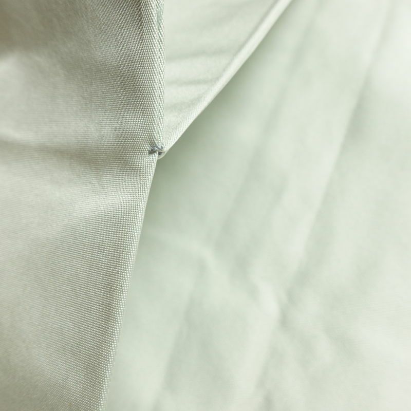 名古屋帯 太鼓柄 正絹 花柄 名古屋仕立て なごや帯 リサイクル帯 帯 椿 刺繍 箔 緑・うぐいす色_画像20