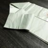 名古屋帯 太鼓柄 正絹 花柄 名古屋仕立て なごや帯 リサイクル帯 帯 椿 刺繍 箔 緑・うぐいす色_画像21
