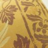 名古屋帯 全通柄 正絹 美保姿 木の葉・植物柄 通し仕立て なごや帯 リサイクル帯 帯 黄・黄土色_画像5