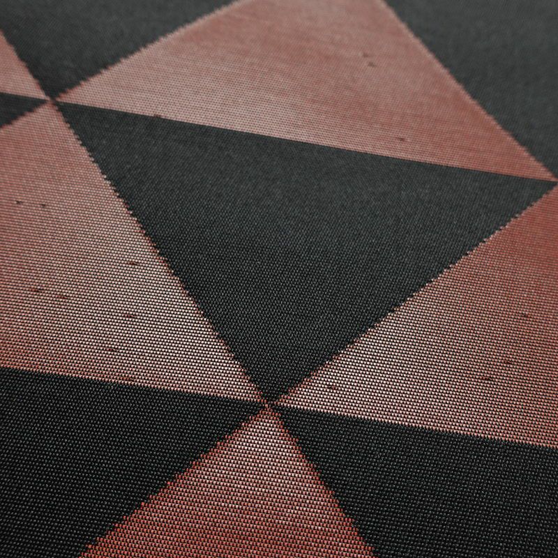 名古屋帯 六通柄 良品 正絹 古典柄 名古屋仕立て なごや帯 リサイクル帯 折り鶴 折り紙 かざぐるま 帯 刺繍 黒_画像6