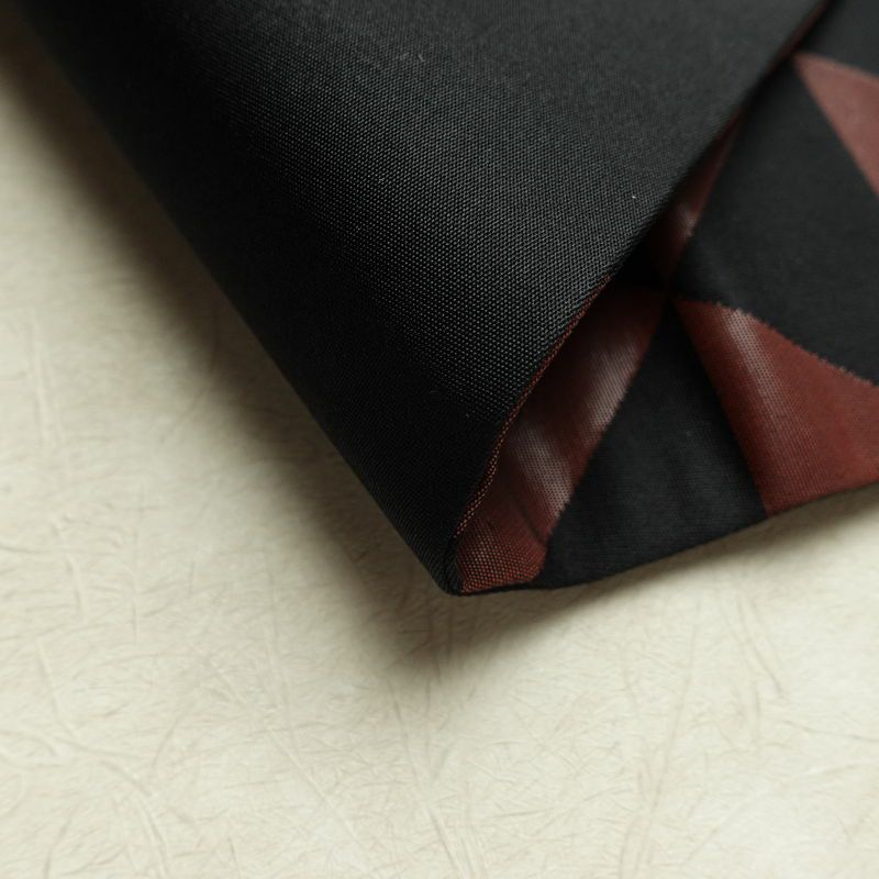 名古屋帯 六通柄 良品 正絹 古典柄 名古屋仕立て なごや帯 リサイクル帯 折り鶴 折り紙 かざぐるま 帯 刺繍 黒_画像10