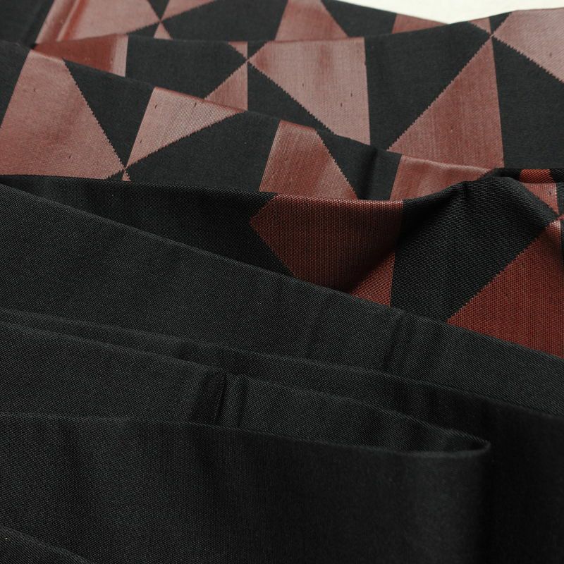 名古屋帯 六通柄 良品 正絹 古典柄 名古屋仕立て なごや帯 リサイクル帯 折り鶴 折り紙 かざぐるま 帯 刺繍 黒_画像18