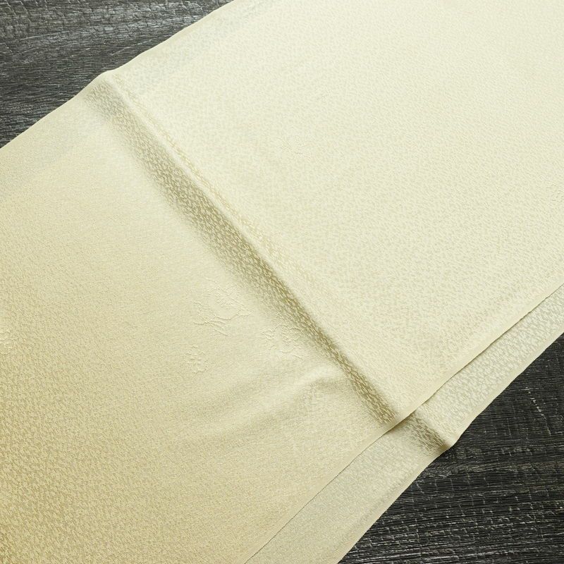 帯揚げ帯締めセット 良品 セット品 正絹 花柄 フォーマル 和装小物 ベージュ クリーム_画像3