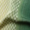 帯揚げ帯締めセット 美品 丹後ちりめん セット品 縮緬 正絹 チェック・格子柄 モダン 緑・うぐいす色_画像12