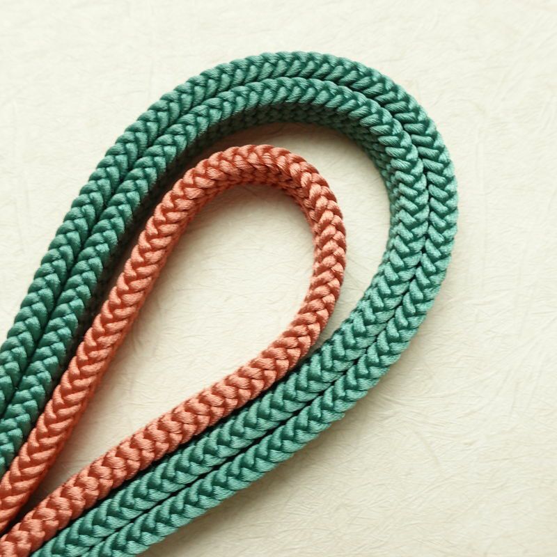 帯揚げ帯締めセット 美品 丹後ちりめん セット品 縮緬 正絹 チェック・格子柄 モダン 緑・うぐいす色_画像14