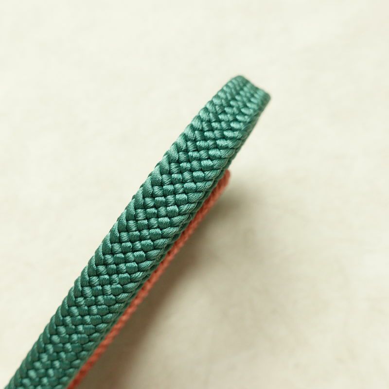 帯揚げ帯締めセット 美品 丹後ちりめん セット品 縮緬 正絹 チェック・格子柄 モダン 緑・うぐいす色_画像16