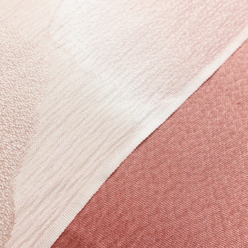 帯揚げ帯締めセット 良品 セット品 正絹 幾何学柄・抽象柄 フォーマル 上品 ピンク_画像6